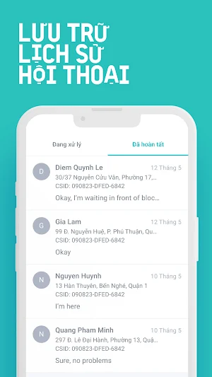 Baemin Rider Chat Screenshot 2