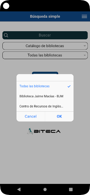 BiblioUnimayor Screenshot 2