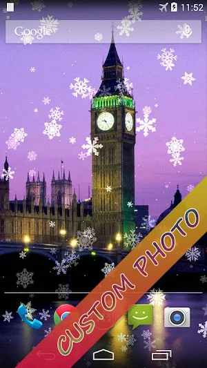 Snowflake Live Wallpaper Screenshot 1