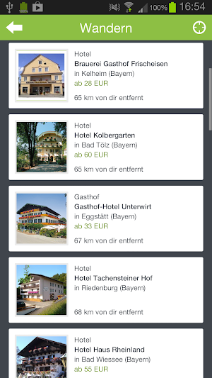 Wanderhotels Screenshot 1