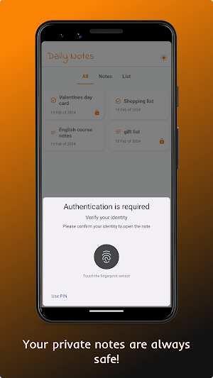Daily Notes: Notepad & Lists Screenshot 2