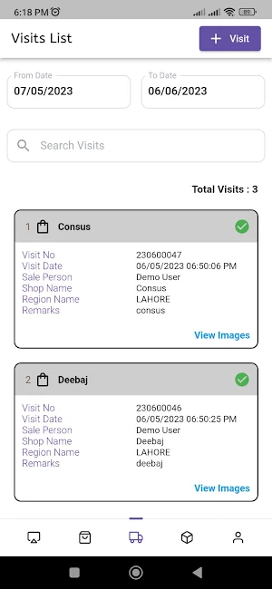 Consus Sale Person Order App Screenshot 3