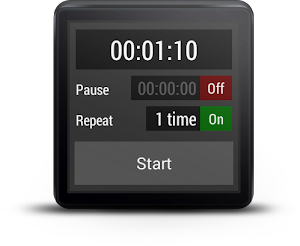 Interval Timer For Wear OS (Android Wear) Screenshot 1