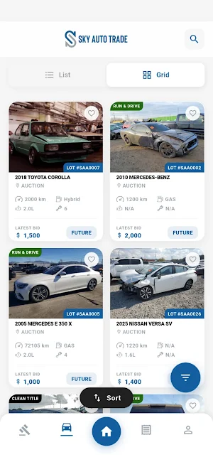 Sky Auction Screenshot 1