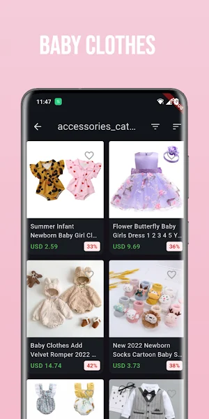 Cheap baby children's clothing Screenshot 0