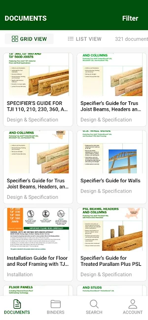 Weyerhaeuser Document Library Screenshot 0
