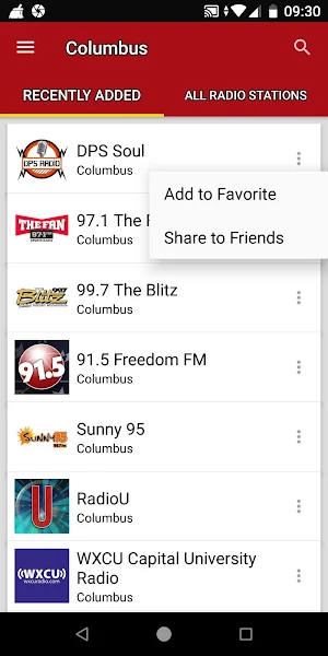 Columbus Radio Stations - USA Screenshot 1