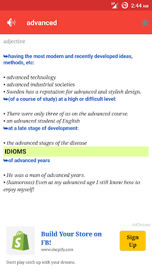 English Dictionary offline Screenshot 1