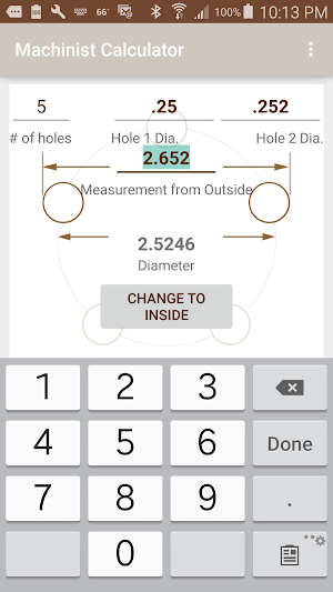 Machinist Calculator Screenshot 1