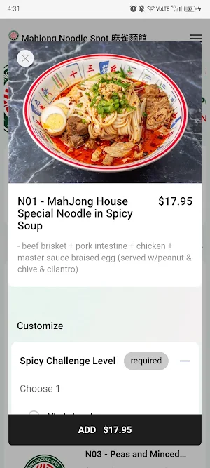 Mahjong Noodle Spot Screenshot 2