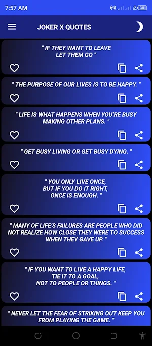 Joker X Quotes Screenshot 2