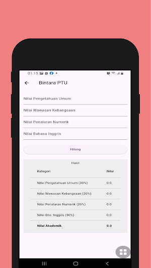 Kalkulator Akademik Polri Screenshot 1