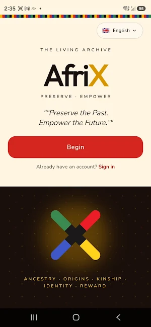 AfriX: Family Tree & Legacy Screenshot 0