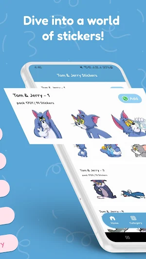Tom & Jerry Stickers Screenshot 1