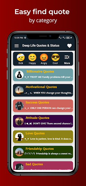Deep life quotes and Status Screenshot 1