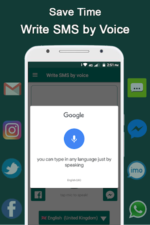 Write SMS by Voice Screenshot 1