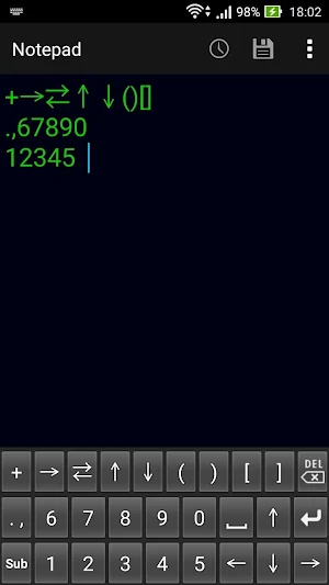 Chemical equation keyboard C Screenshot 1