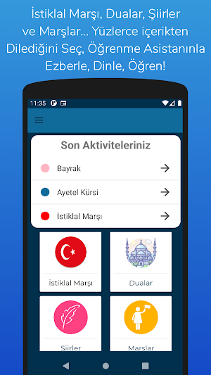 İstiklal Marşı Ezberle Dinle Öğren Dua Şiir Screenshot 0