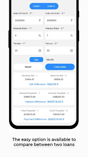 LoanTool - EMI Loan Calculator Screenshot 3