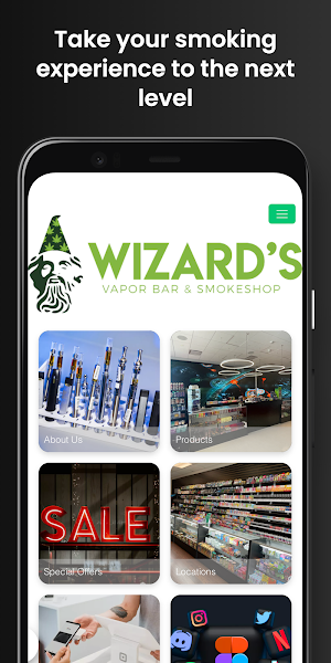 Wizards Vapor Bar Screenshot 0