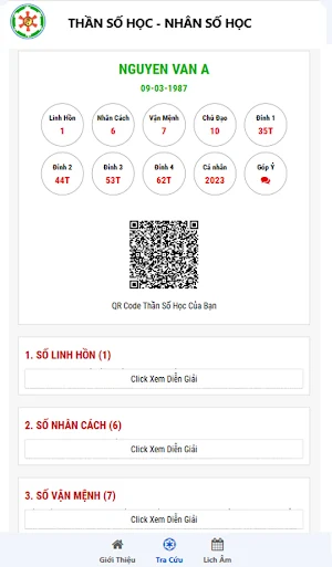 Thần Số Học Screenshot 2