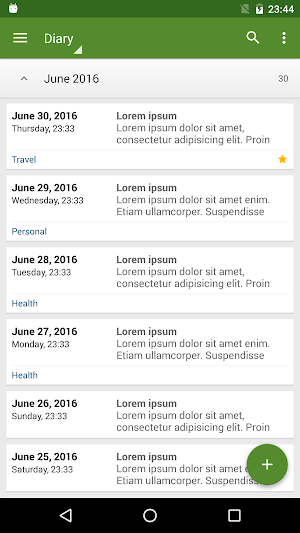 My Diary Screenshot 2