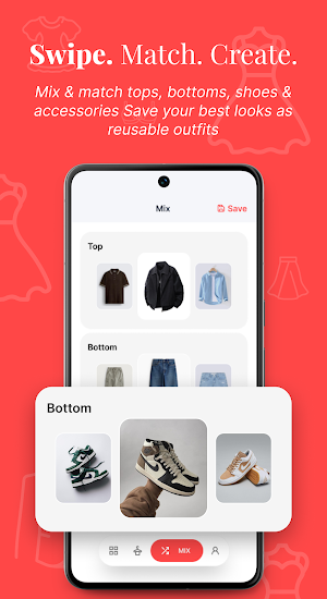 Outfit Planner digital Closeta Screenshot 1