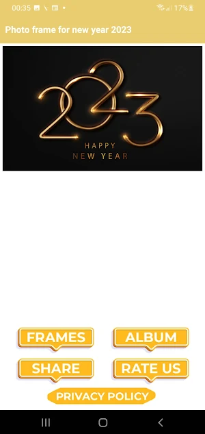 Photo frame for new year 2023 Screenshot 1