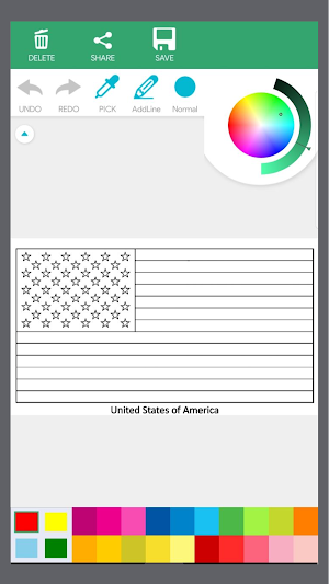 World Flags Coloring Book Screenshot 3