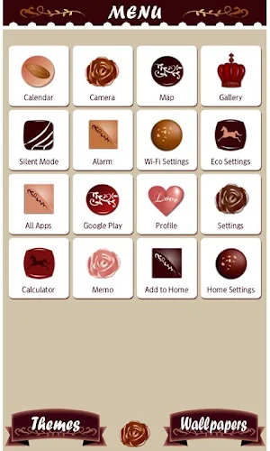 Chocolate Love  Theme +HOME Screenshot 2