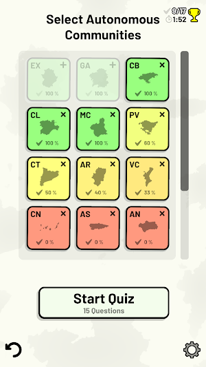 Autonomous Communities of Spain Quiz Screenshot 2