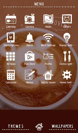 Bear Coffee Theme +HOME Screenshot 1