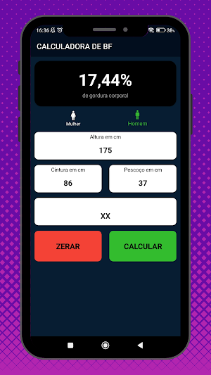 Calculadora de BF Screenshot 2