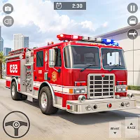 Fire Truck Rescue Firefighter