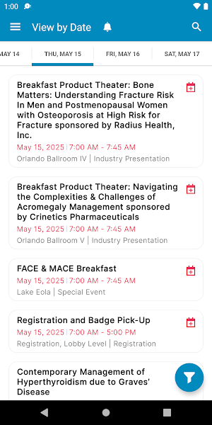 AACE Meetings Screenshot 2