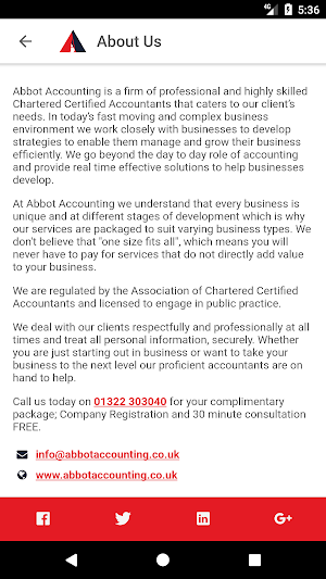 Abbot Accounting Accountants Screenshot 1