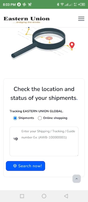 EASTERN UNION LOGISTICS Screenshot 2