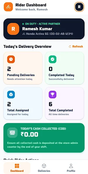 Orange Groceries Delivery Screenshot 1