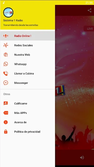 SISTEMA 1 RADIO Screenshot 3