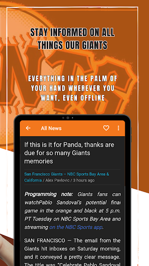 My Giants - SF Giants News Screenshot 1
