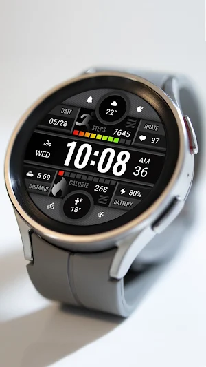 Dark Gray Texture ZKin Watch Screenshot 2