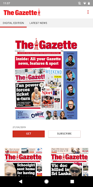 Blackpool Gazette Newspaper Screenshot 0