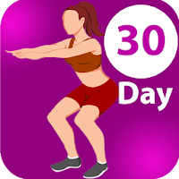 30 Day squat challenge, Workout exercise for women
