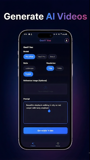 FrameAI - AI Video Generator Screenshot 1