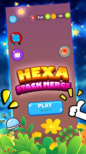 Hexa stack merge Screenshot 0