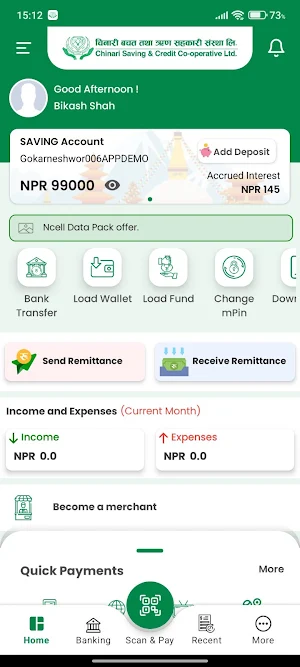 Chinari Smart mBank Screenshot 0