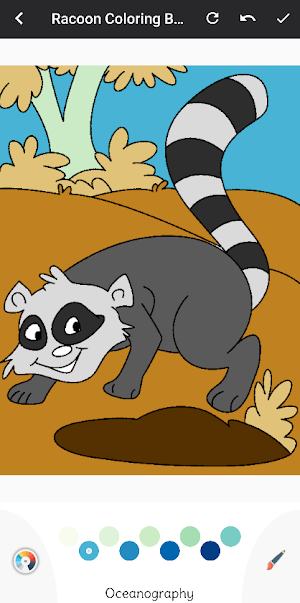 Cute Racoon Coloring Book Screenshot 0
