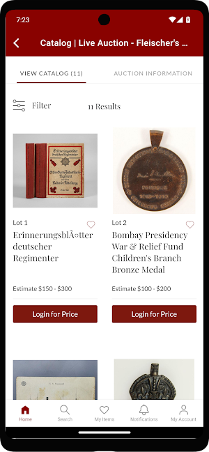 Fleischer’s Auctions Screenshot 2