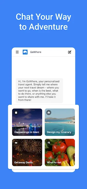 GoWhere.AI Travel Like A Local Screenshot 0