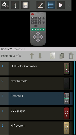 IR Remote Creator Screenshot 2